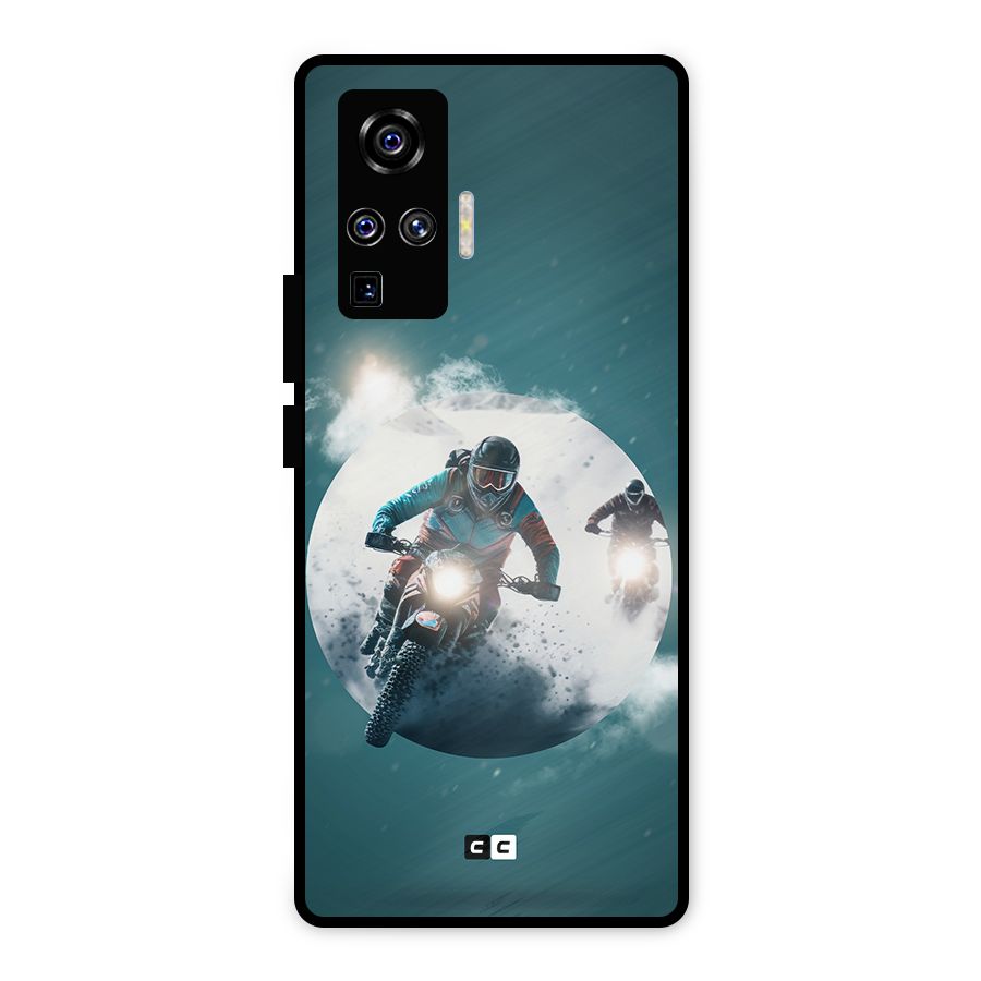 Sky Biker Metal Back Case for Vivo X50 Pro