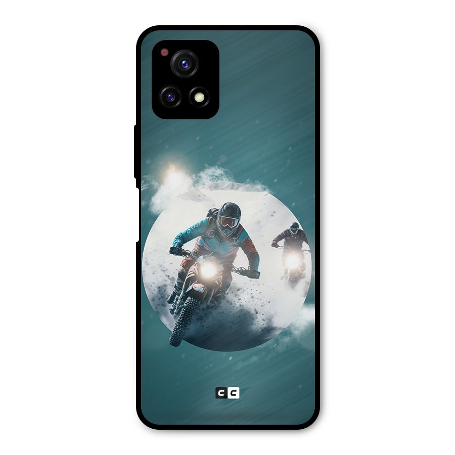 Sky Biker Metal Back Case for Vivo Y72 5G