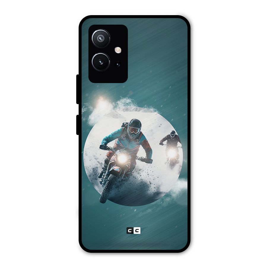 Sky Biker Metal Back Case for Vivo Y75 5G