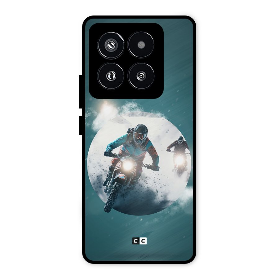 Sky Biker Metal Back Case for Xiaomi 14 Pro