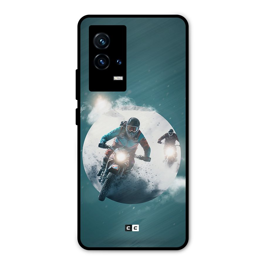 Sky Biker Metal Back Case for iQOO 9 5G