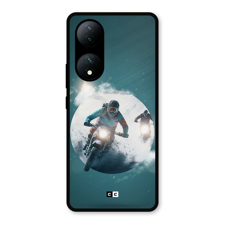 Sky Biker Metal Back Case for iQOO Z7s