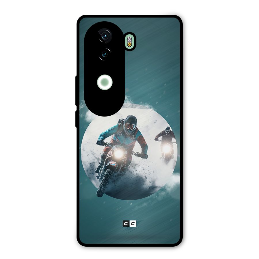 Sky Biker Metal Back Case for iQOO Z9s