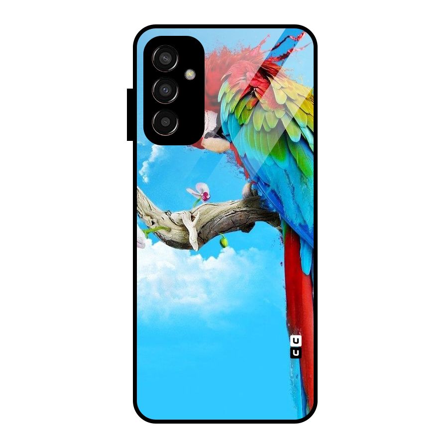 Sky Parrot Glass Back Case for Galaxy F13