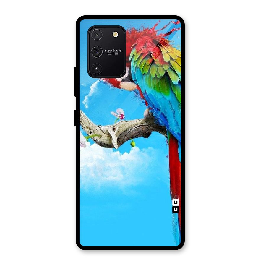 Sky Parrot Glass Back Case for Galaxy S10 Lite
