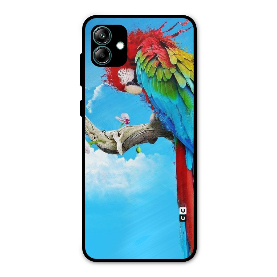 Sky Parrot Metal Back Case for Galaxy A04