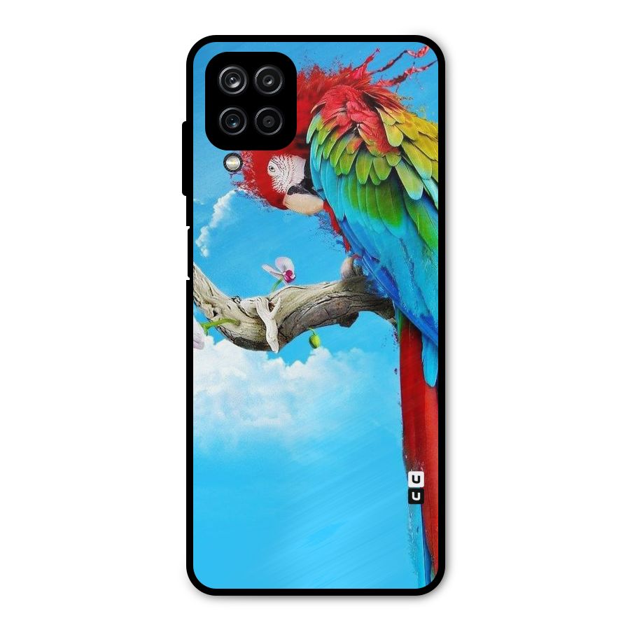 Sky Parrot Metal Back Case for Galaxy A12