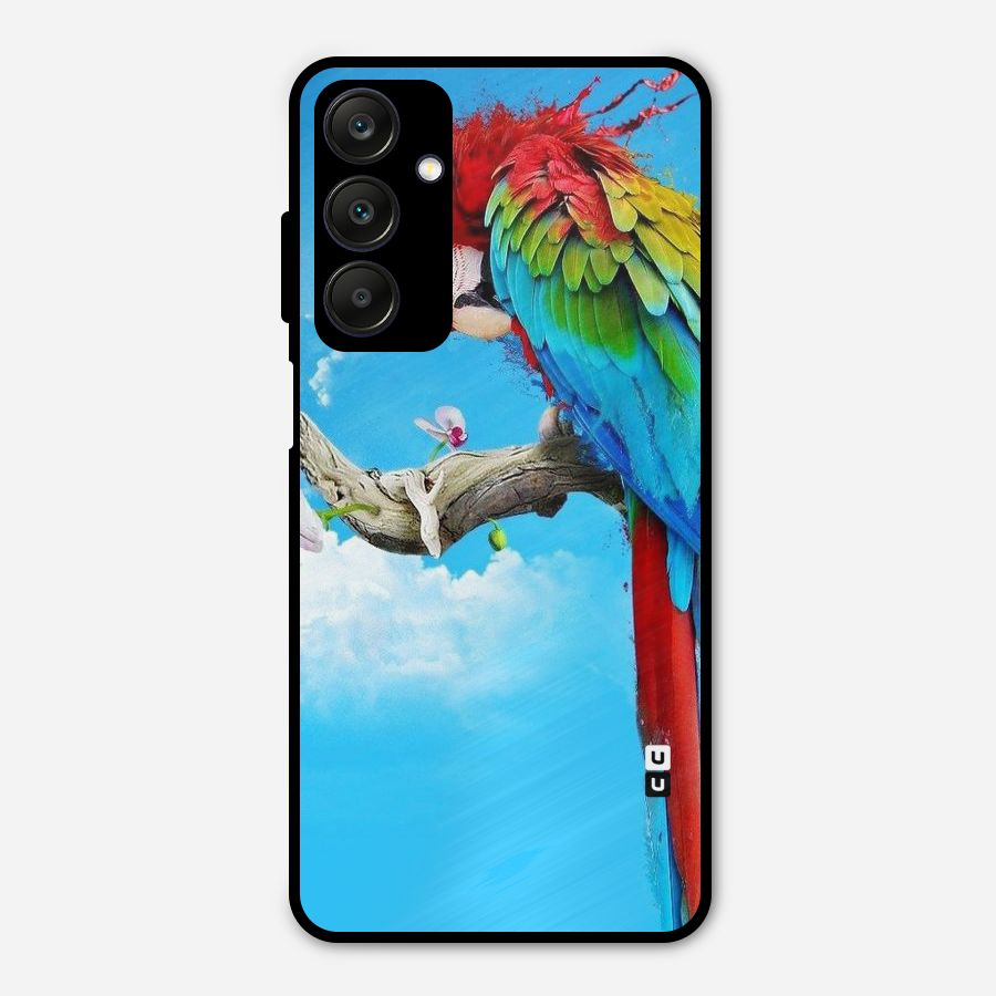 Sky Parrot Metal Back Case for Galaxy A25 5G
