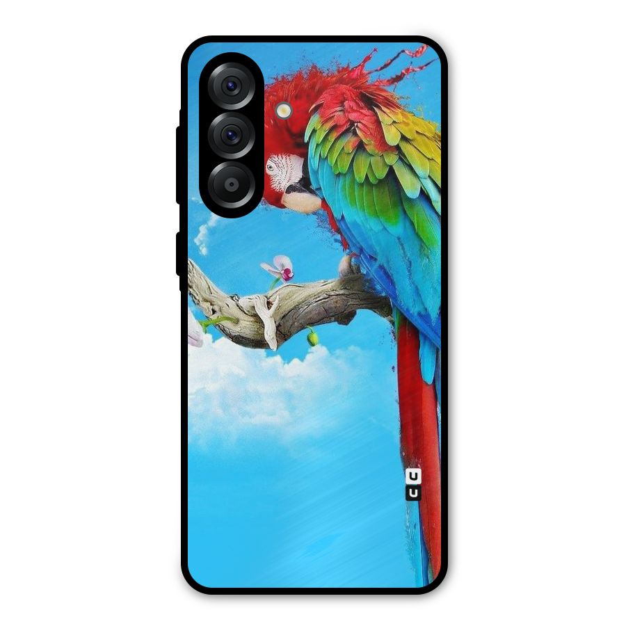 Sky Parrot Metal Back Case for Galaxy A36