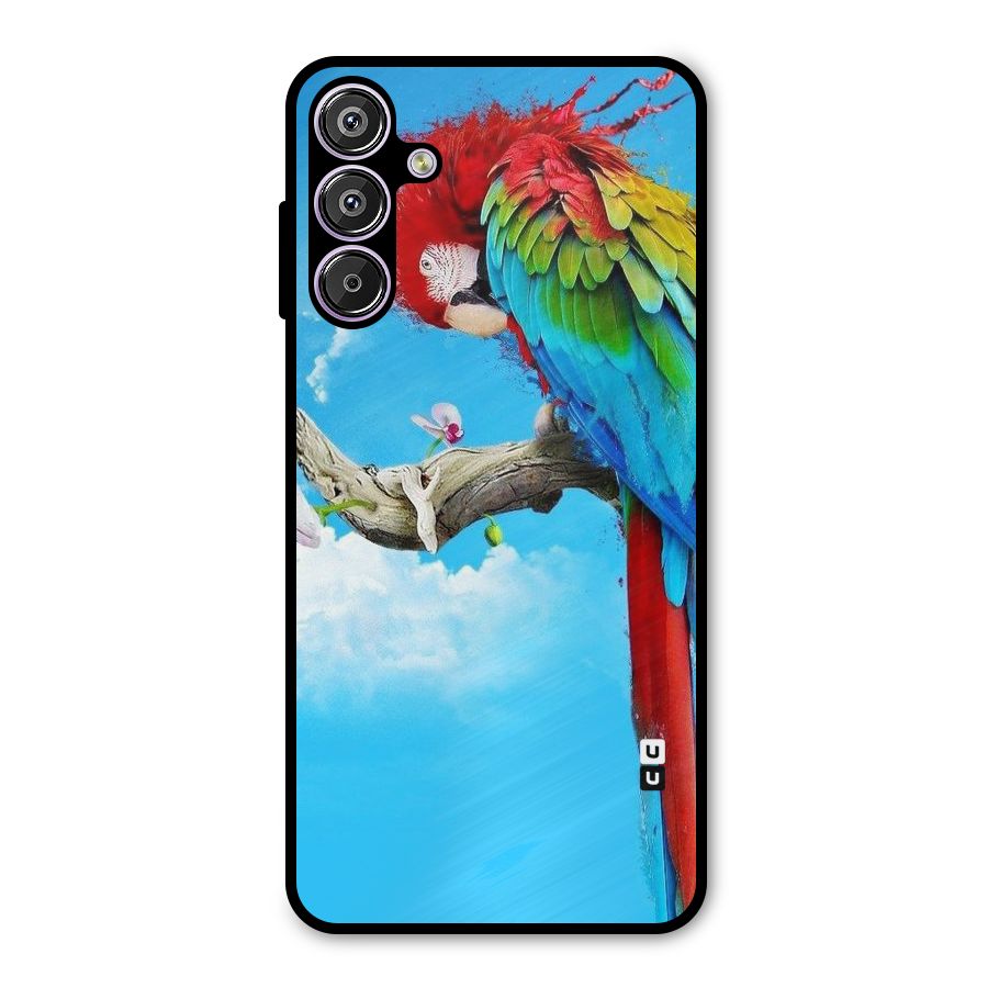 Sky Parrot Metal Back Case for Galaxy F15