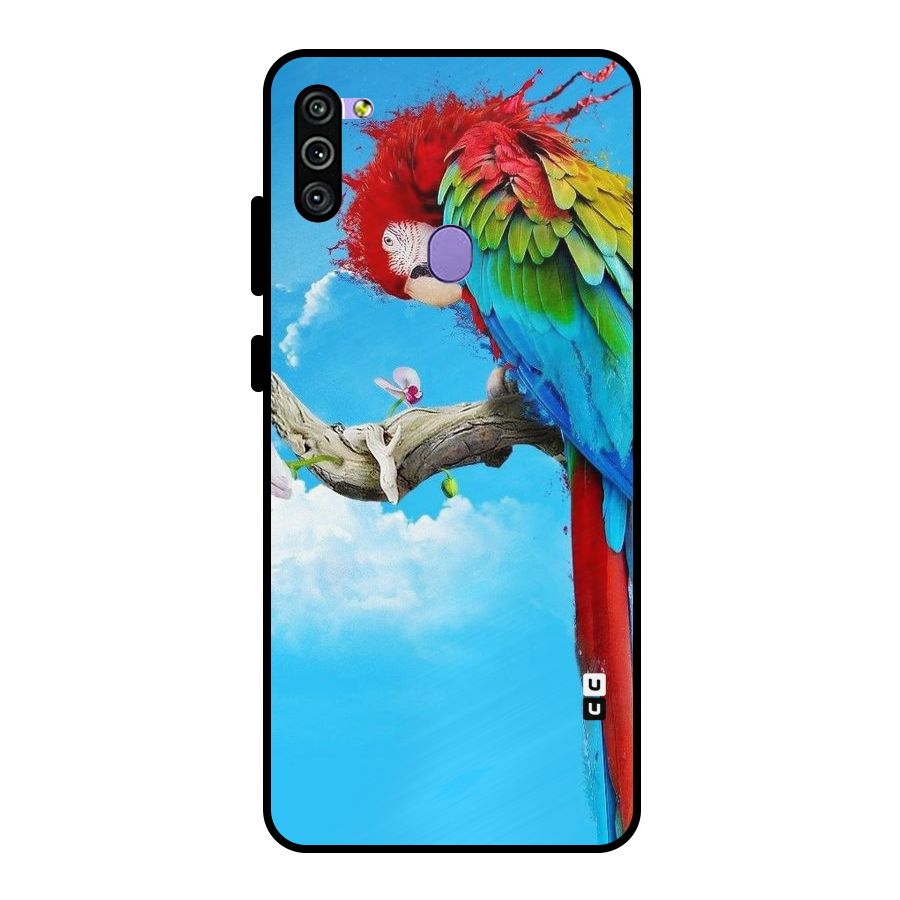 Sky Parrot Metal Back Case for Galaxy M11