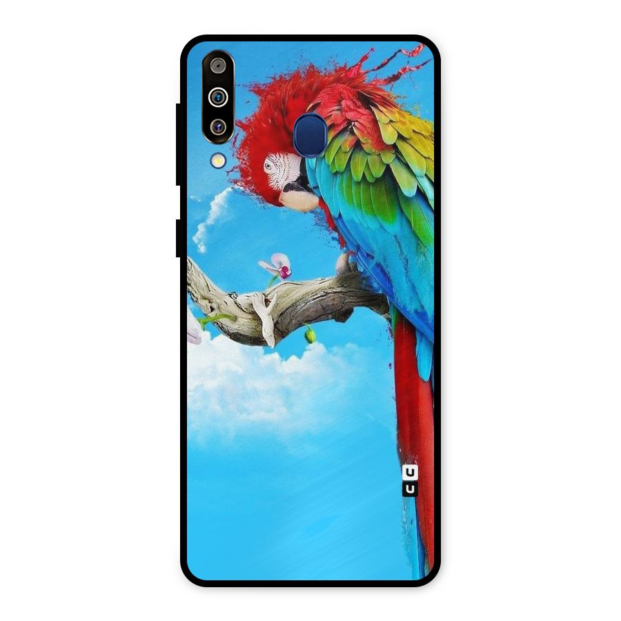 Sky Parrot Metal Back Case for Galaxy M30