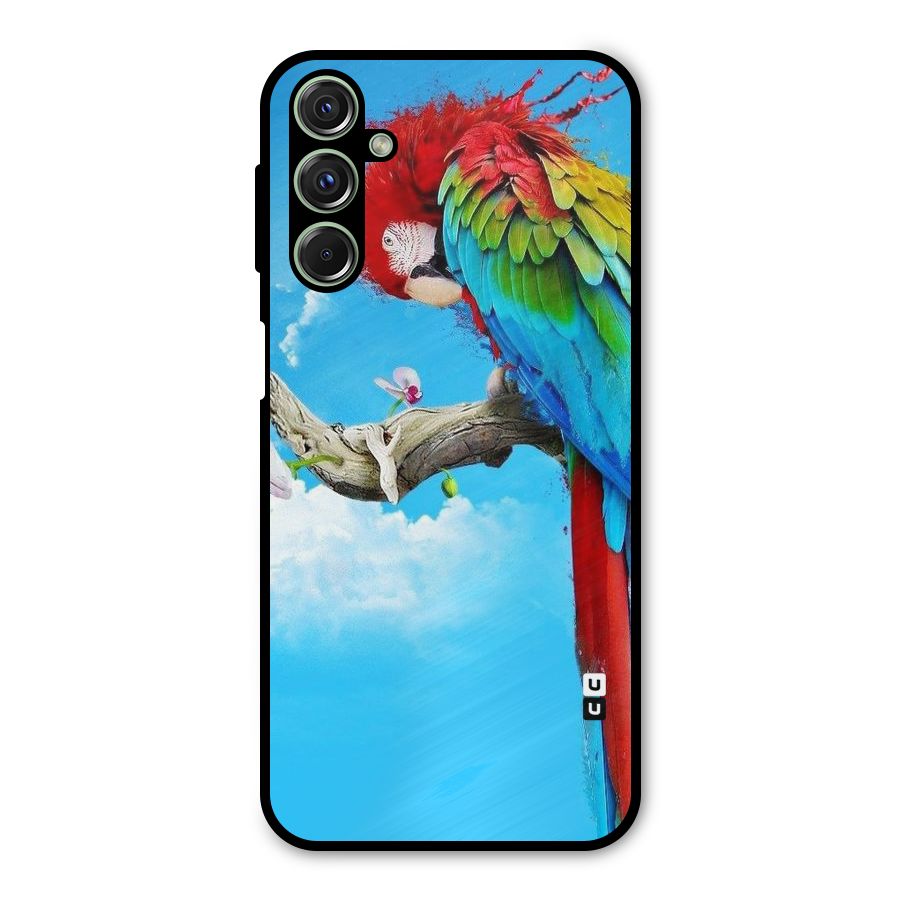 Sky Parrot Metal Back Case for Galaxy M34