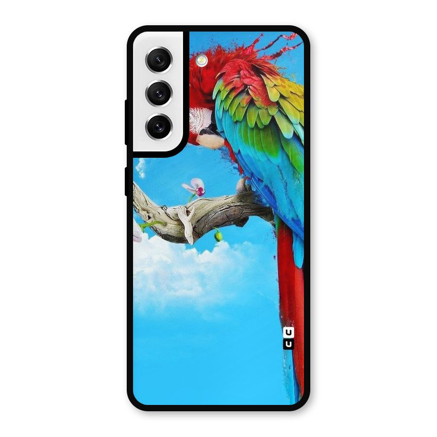 Sky Parrot Metal Back Case for Galaxy S21 FE 5G