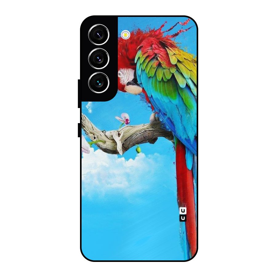 Sky Parrot Metal Back Case for Galaxy S22 5G