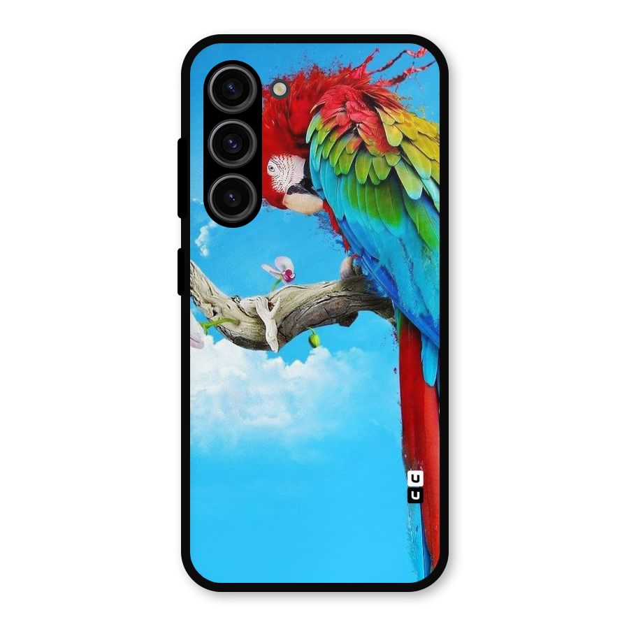 Sky Parrot Metal Back Case for Galaxy S23