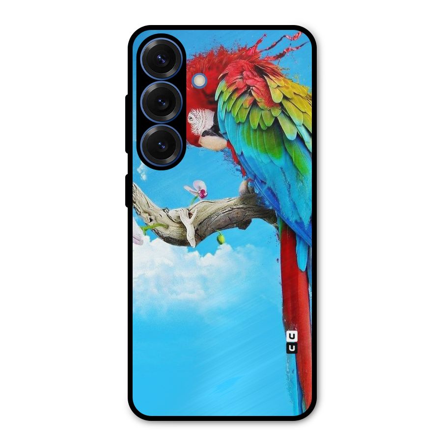 Sky Parrot Metal Back Case for Galaxy S25