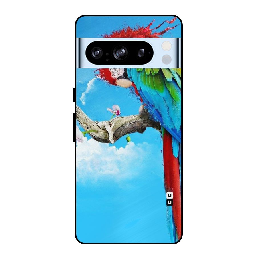 Sky Parrot Metal Back Case for Google Pixel 8 Pro