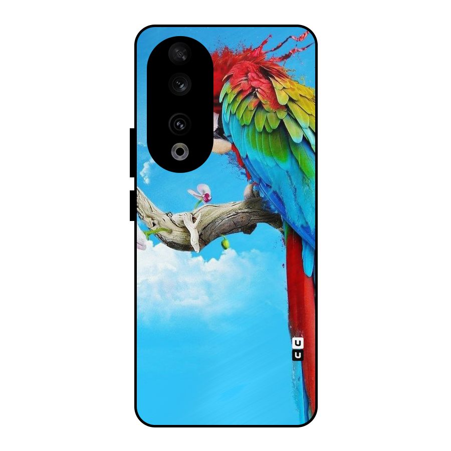 Sky Parrot Metal Back Case for Honor 90