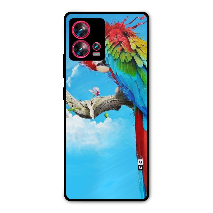 Sky Parrot Metal Back Case for Motorola Edge 30 Fusion