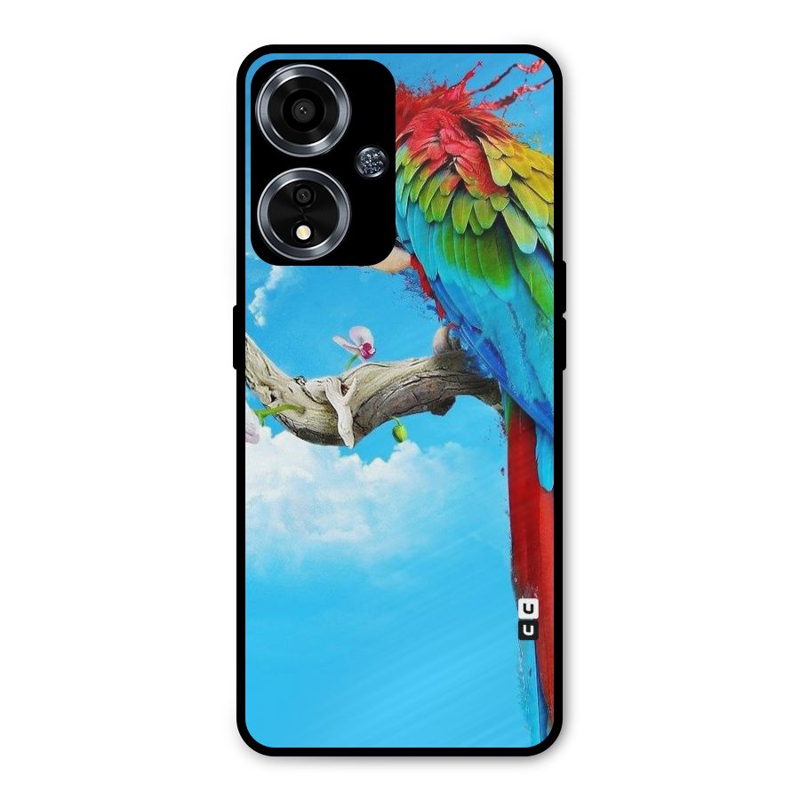 Sky Parrot Metal Back Case for Oppo A59