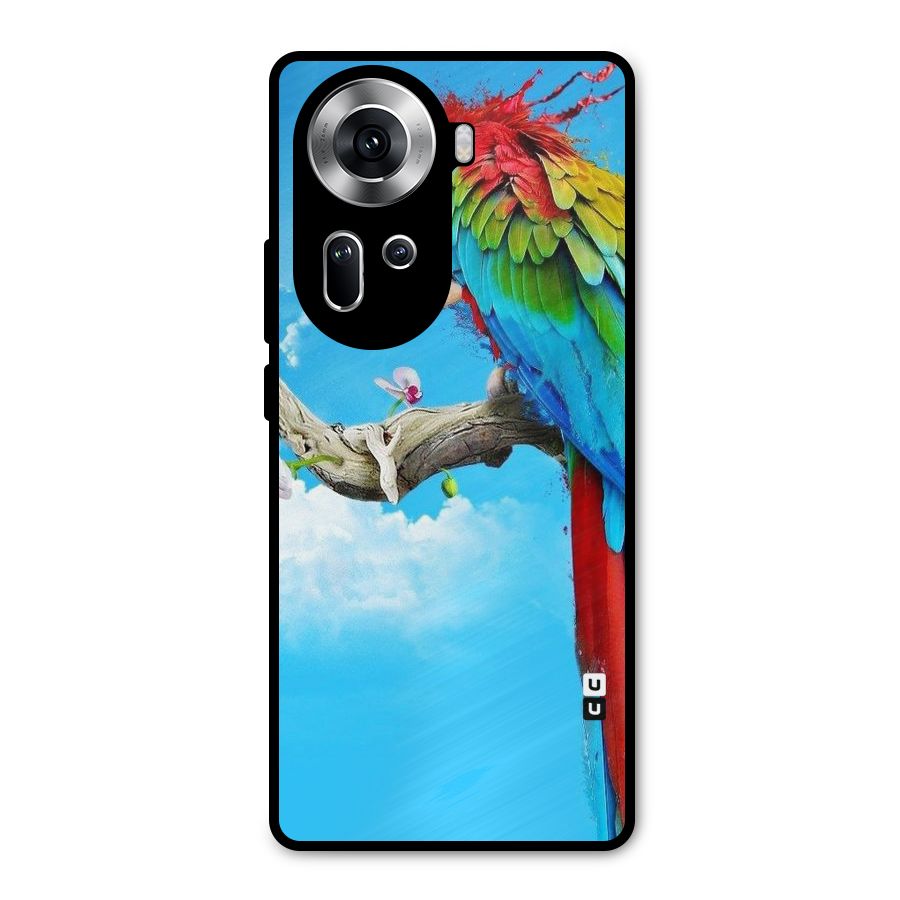 Sky Parrot Metal Back Case for Oppo Reno11 5G