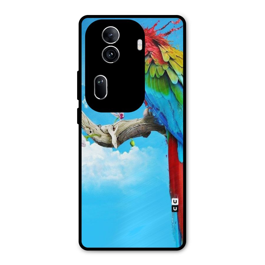 Sky Parrot Metal Back Case for Oppo Reno11 Pro 5G