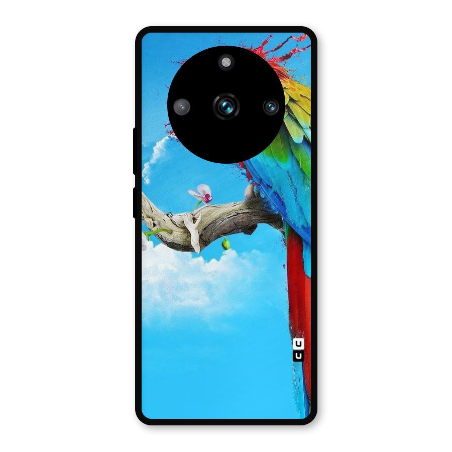 Sky Parrot Metal Back Case for Realme 11 Pro