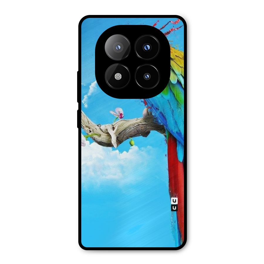 Sky Parrot Metal Back Case for Redmi Note 14 Pro Plus 5G
