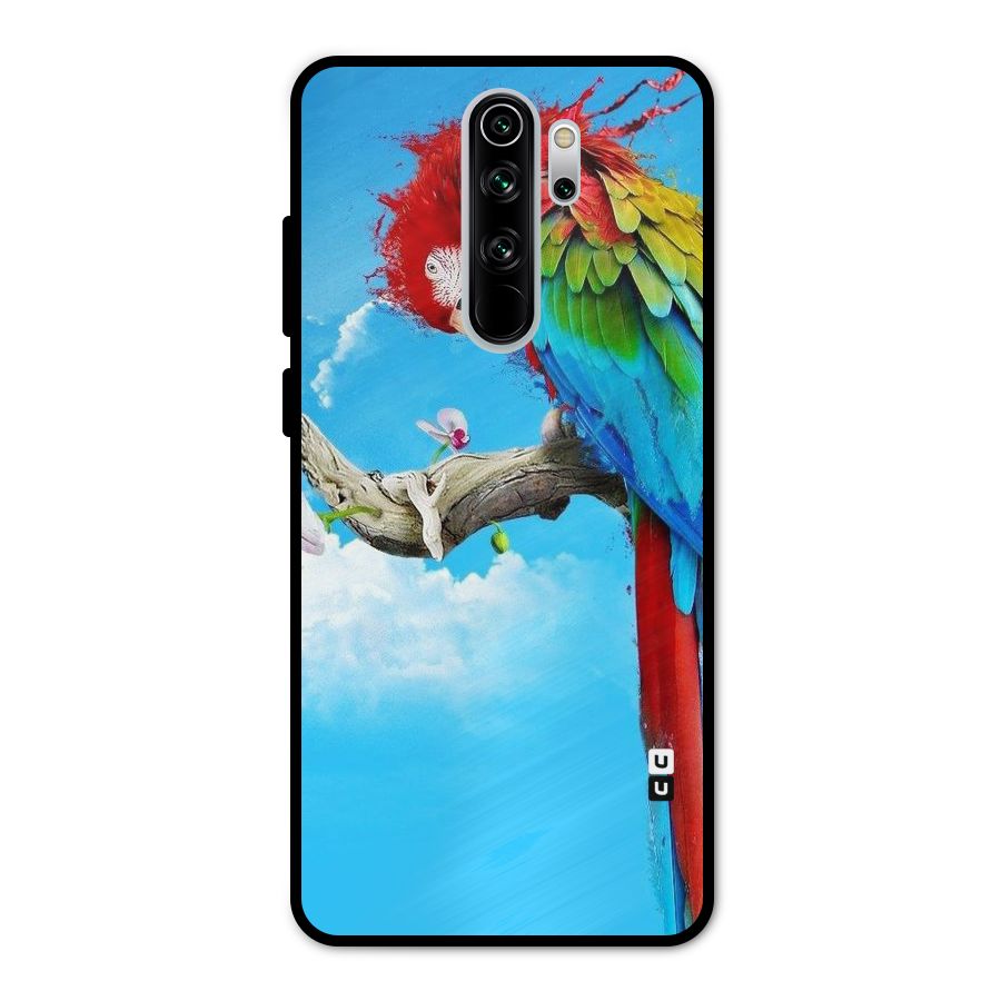 Sky Parrot Metal Back Case for Redmi Note 8 Pro