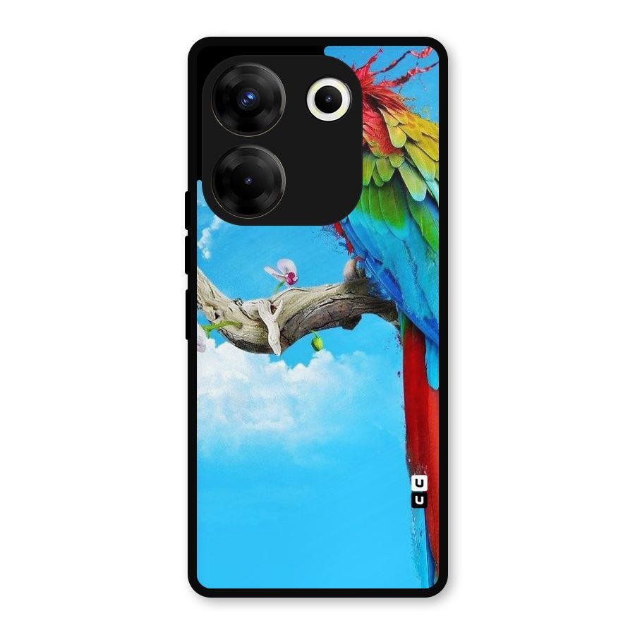 Sky Parrot Metal Back Case for Tecno Camon 20
