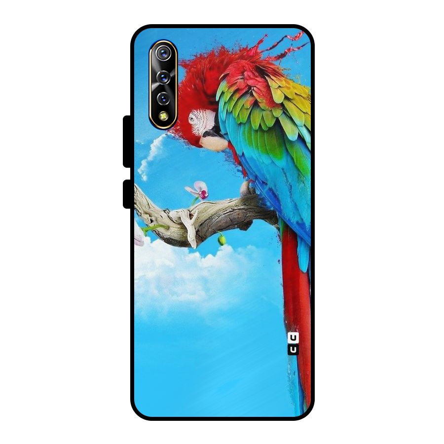 Sky Parrot Metal Back Case for Vivo S1