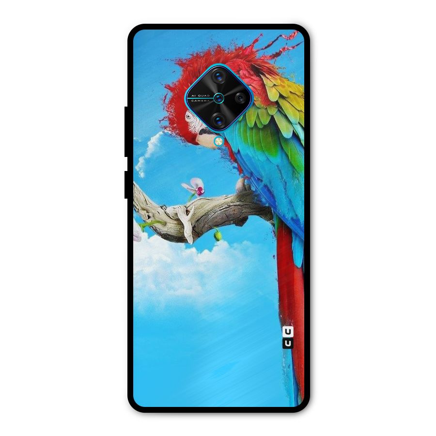 Sky Parrot Metal Back Case for Vivo S1 Pro
