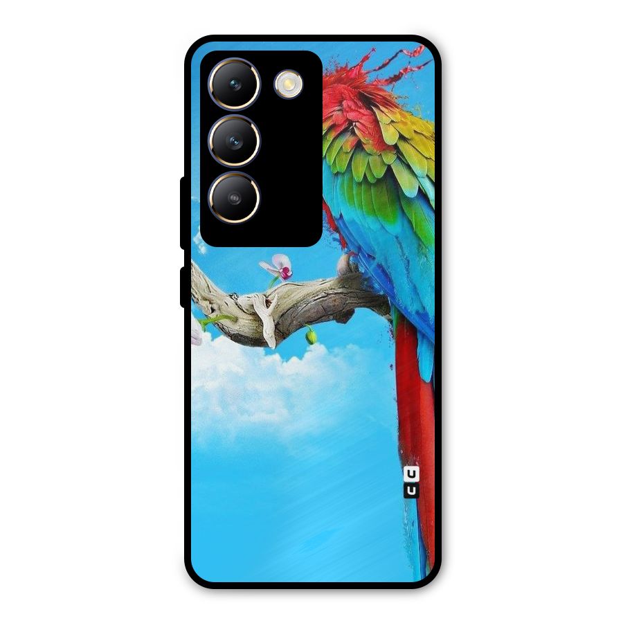 Sky Parrot Metal Back Case for Vivo T3 5G