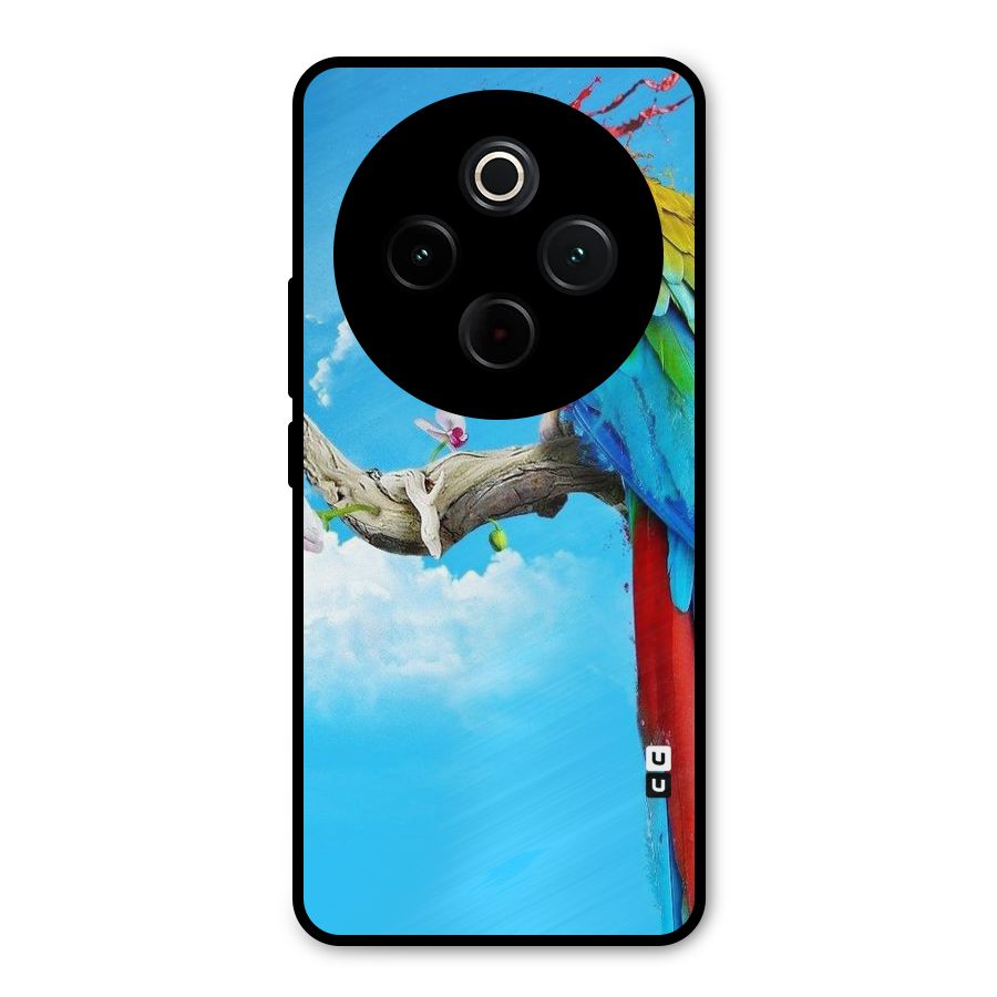 Sky Parrot Metal Back Case for Vivo T4