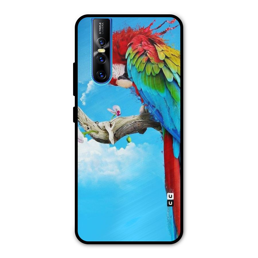 Sky Parrot Metal Back Case for Vivo V15 Pro