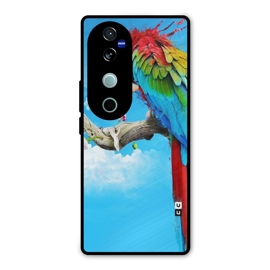 Sky Parrot Metal Back Case for Vivo V40