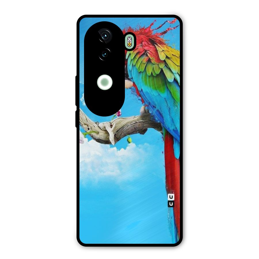 Sky Parrot Metal Back Case for Vivo V40e