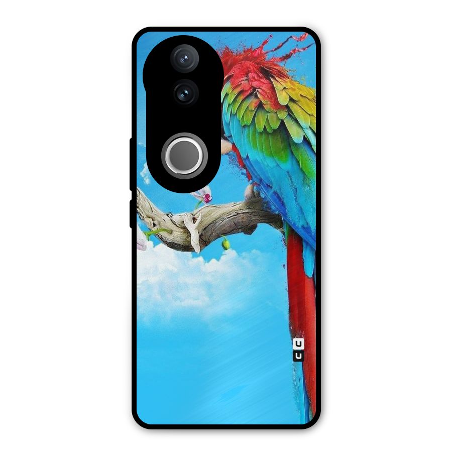 Sky Parrot Metal Back Case for Vivo V50