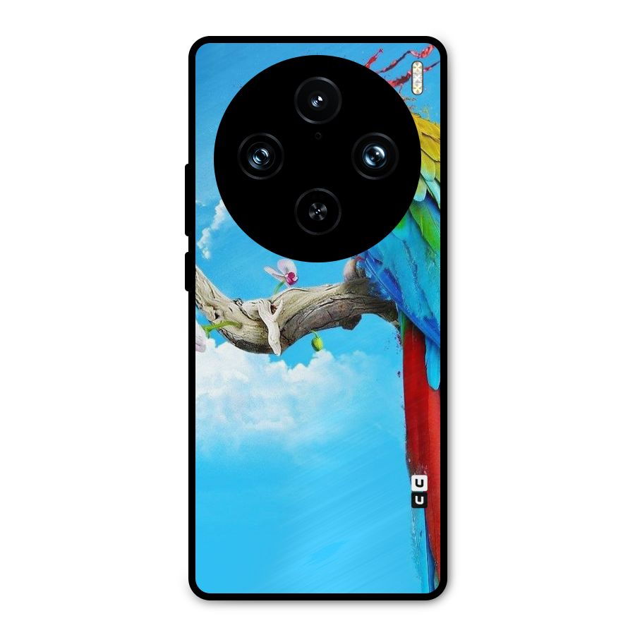 Sky Parrot Metal Back Case for Vivo X100 Pro