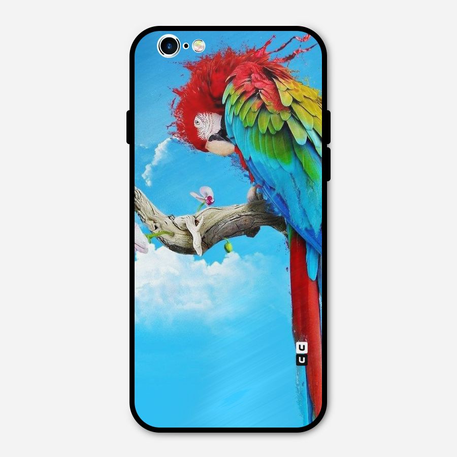 Sky Parrot Metal Back Case for iPhone 6 6s