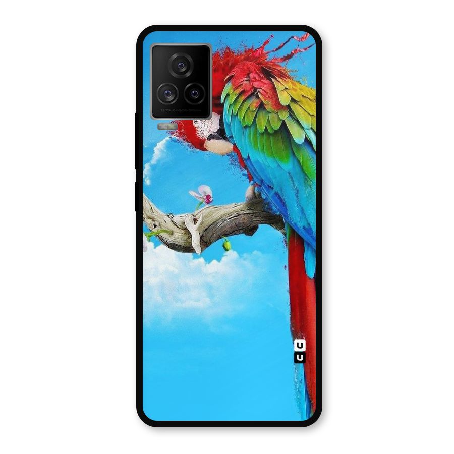 Sky Parrot Metal Back Case for iQOO 7 Legend 5G