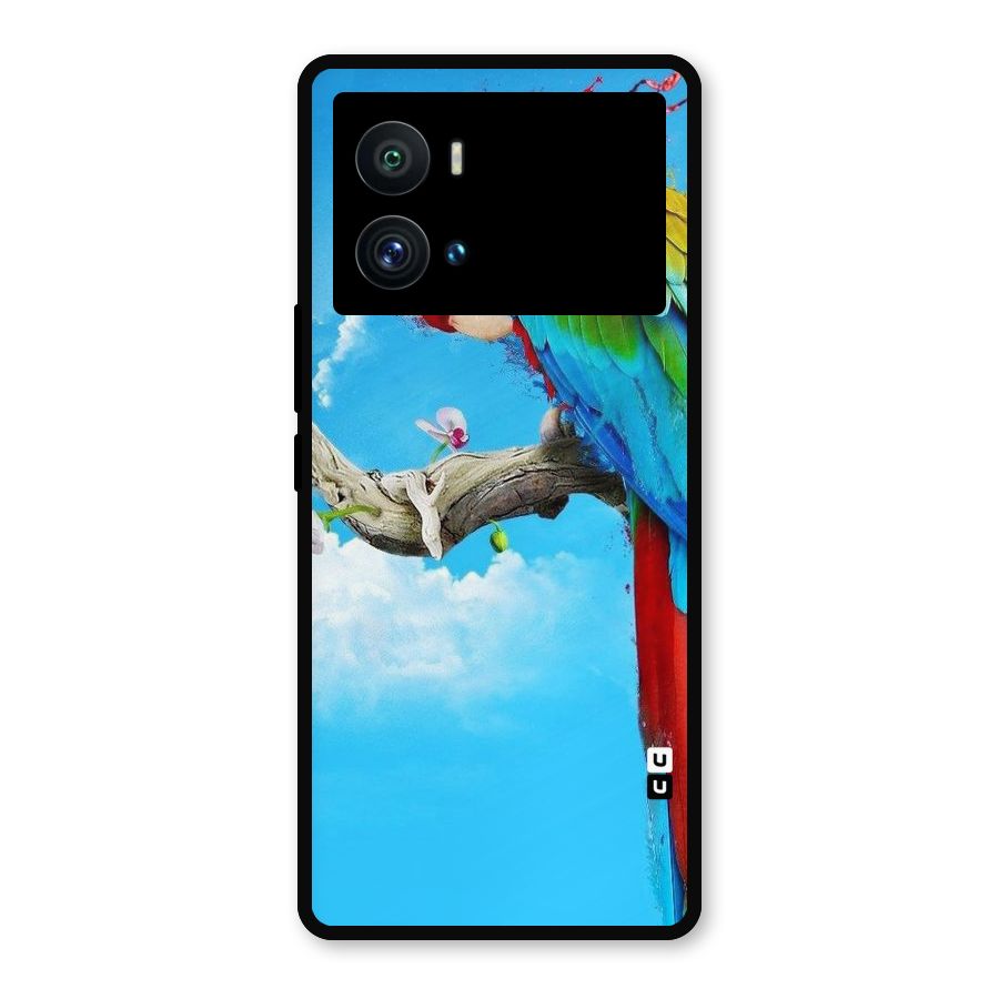 Sky Parrot Metal Back Case for iQOO 9 Pro