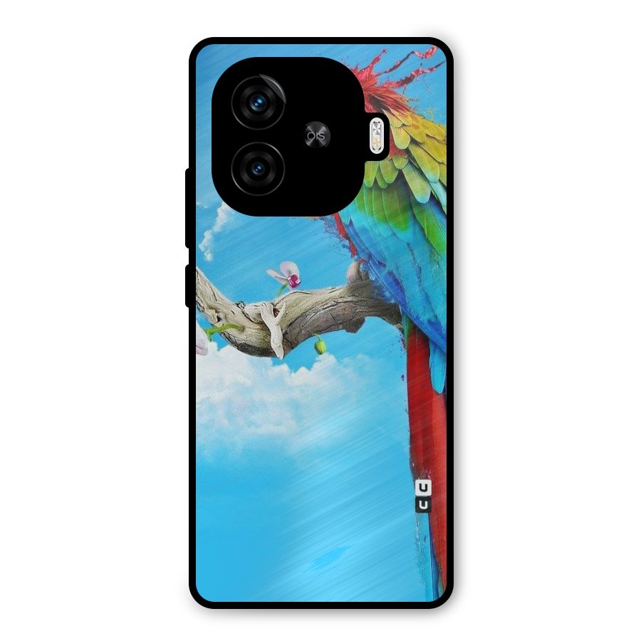 Sky Parrot Metal Back Case for iQOO Neo 10R