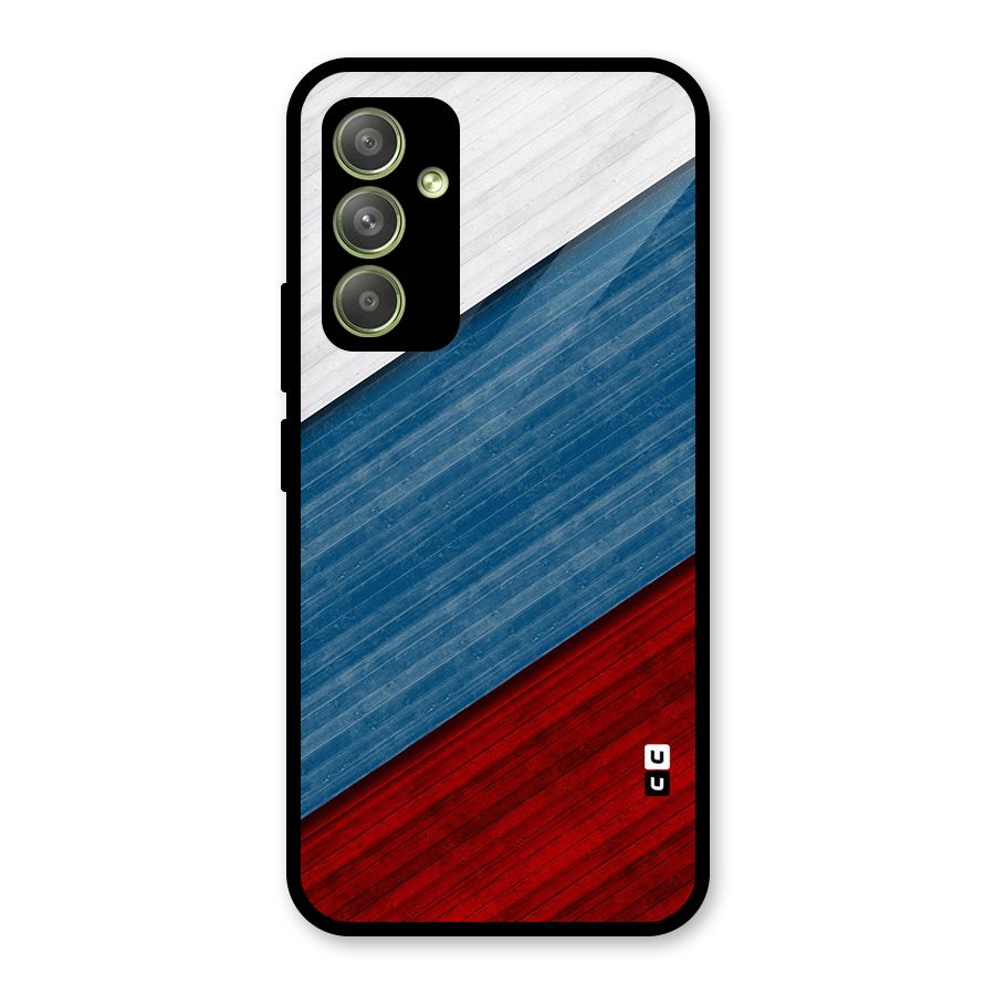 Slant Beautiful Stripe Glass Back Case for Galaxy A54