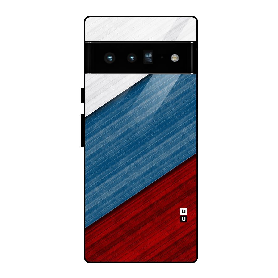 Slant Beautiful Stripe Glass Back Case for Google Pixel 6 Pro