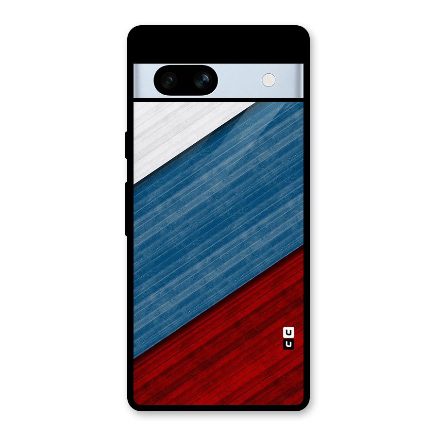 Slant Beautiful Stripe Glass Back Case for Google Pixel 7a