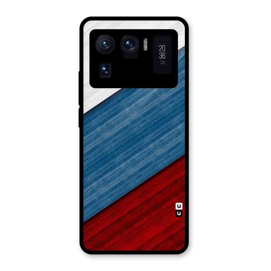 Slant Beautiful Stripe Glass Back Case for Mi 11 Ultra
