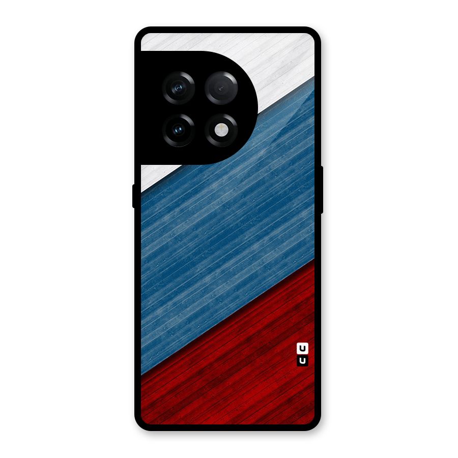 Slant Beautiful Stripe Glass Back Case for OnePlus 11R
