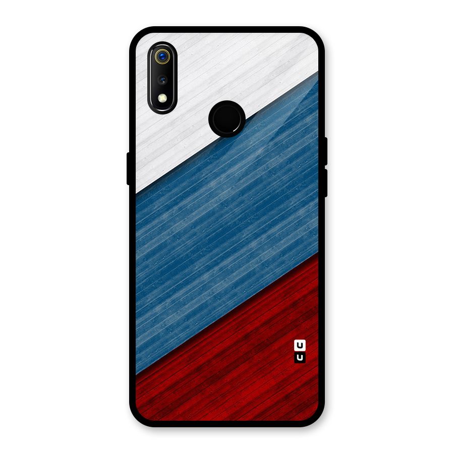 Slant Beautiful Stripe Glass Back Case for Realme 3i